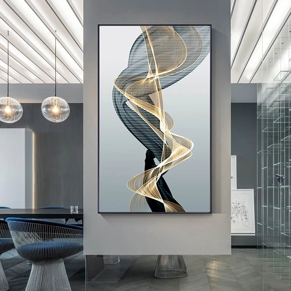 Abstract Black Yellow Diamond Painting β Elegant Home Accessories for Modern Interior Design Accents | Free Worldwide Shipping!