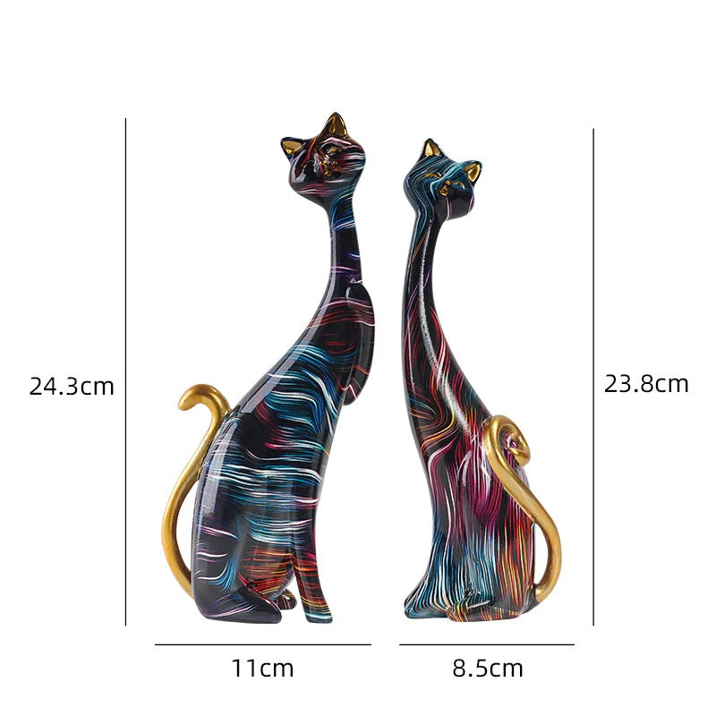 Nordic Graffiti Cat Sculpture – Unique Home Accessories for Modern Interior Design Accents | Free Shipping Worldwide!