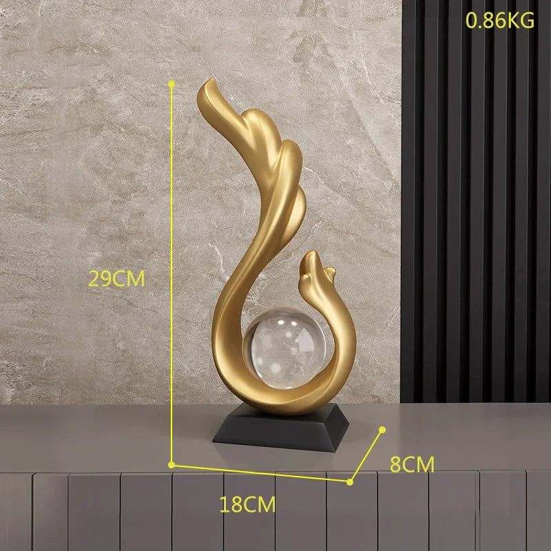 Elevate Your Space with Modern Resin Crystal Ball Ornament β A Timeless Home Accessory
