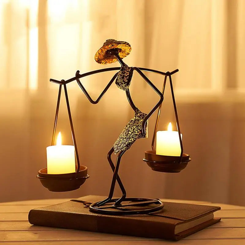 Transform Your Home with Unique Creative Iron Candle Holder - Perfect Home Decor for Sale | Free Shipping Worldwide!