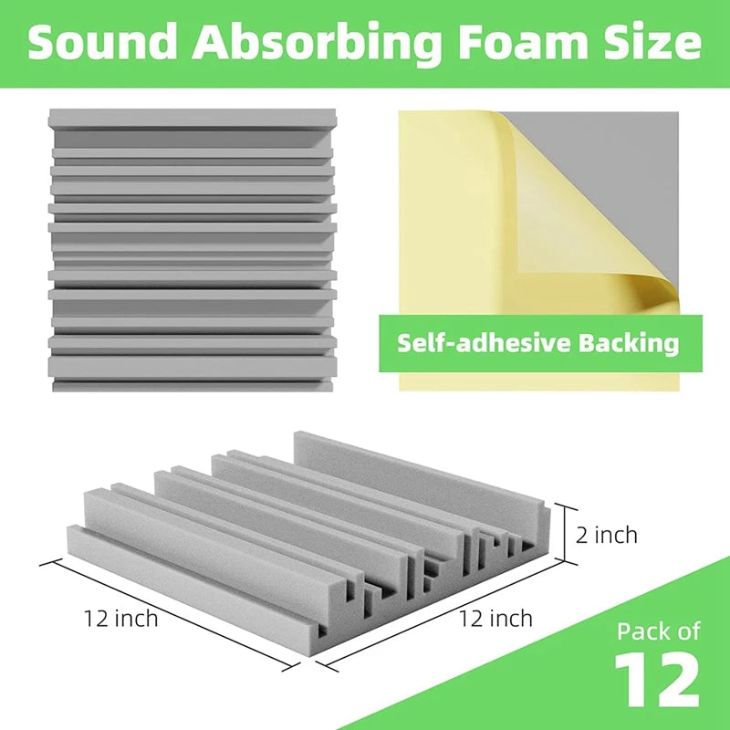 Decorative Acoustic Wall Panels - Effective Noise Reducing Solution for Homes, Studios, and Offices