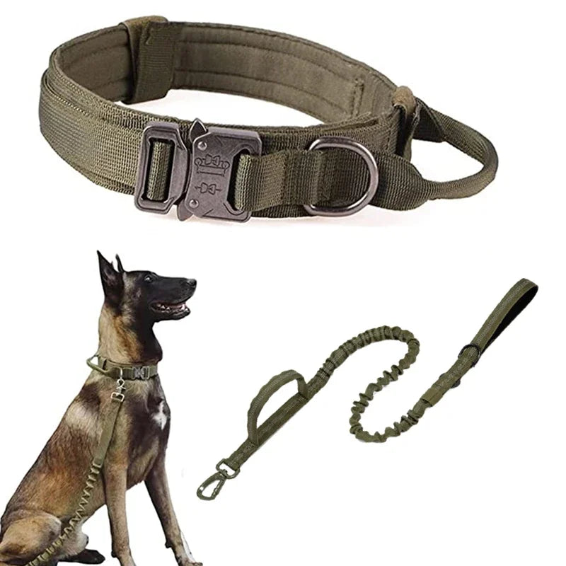 Durable Tactical Dog Collar & Leash Set – Built for Strength, Comfort & Full Control
