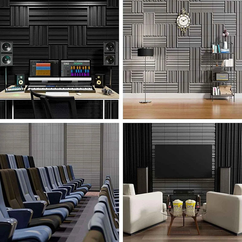 Decorative Acoustic Wall Panels - Effective Noise Reducing Solution for Homes, Studios, and Offices