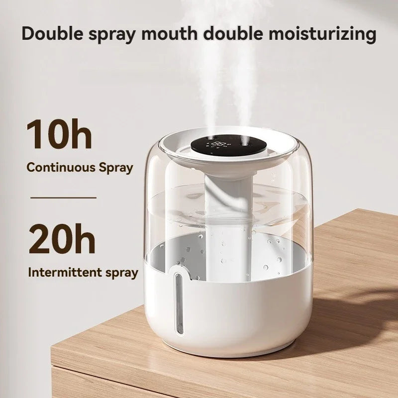 Xiaomi 6.8L Humidifier | Quiet USB Double Spray for Bedroom & Home Accessories - Perfect for Interior Design Accents