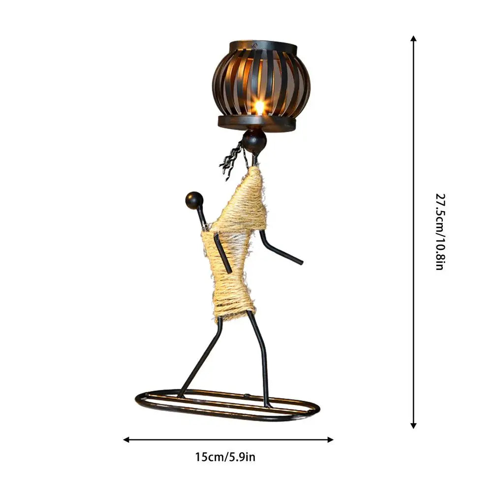Transform Your Home with Unique Creative Iron Candle Holder - Perfect Home Decor for Sale | Free Shipping Worldwide!
