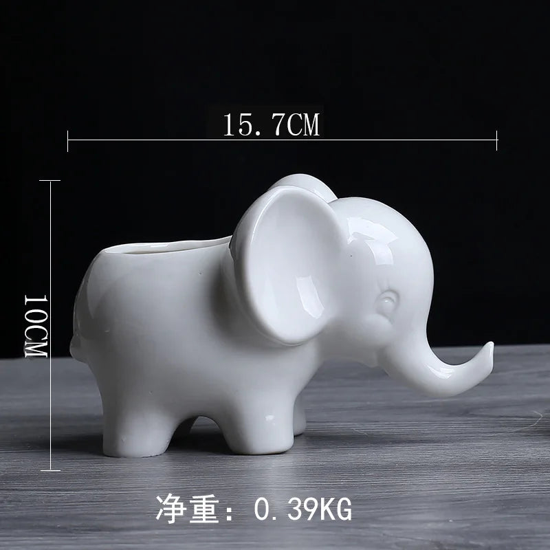 Cute Elephant Ceramic Flowerpots | Adorable Home Accessories | Home Decor Sale β Free Shipping Worldwide