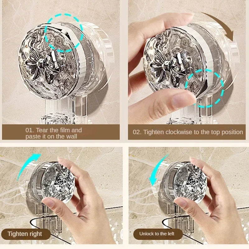 Home Décor Sale: Easy-Install Shower Suction Cup Shelf | Bathroom Organizer for Home Accessories and Interior Design Accents