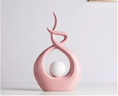 Modern European Ceramic Lover Figurines β Elegant Home Accessories for Artful Living