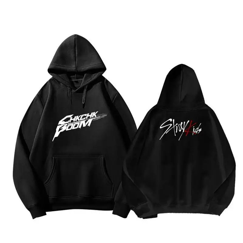 stray kids album returns to ATE text logo song wear men and women print comfortable hoodie hoodie explosion trend