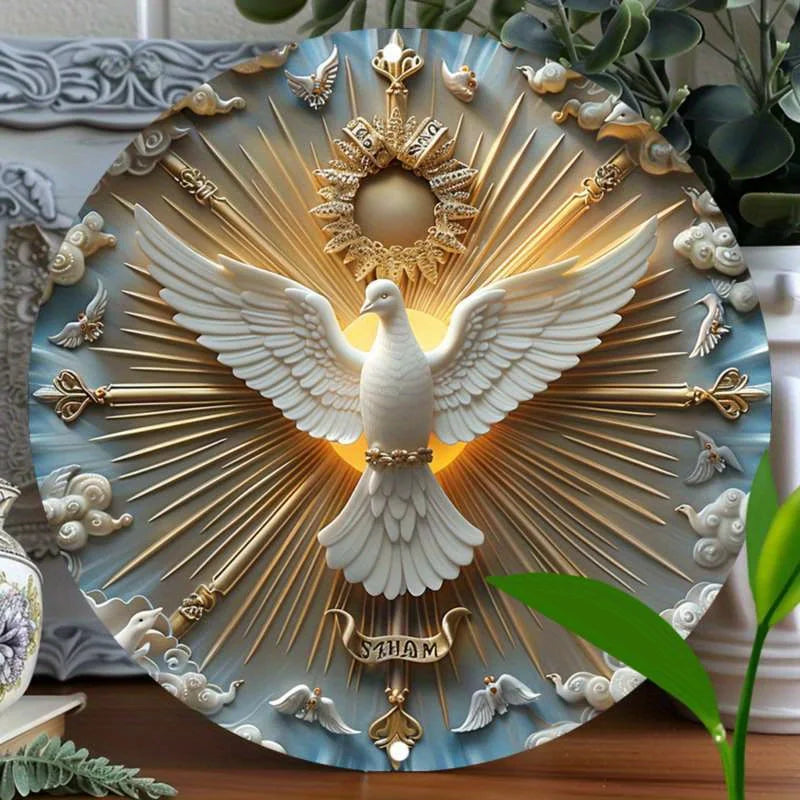 Christ the Spirit Dove Wall Art Home Decor Sale Panel Art Home Accessories Home Art Interior Design Accents Cut Cost of Living Effectively