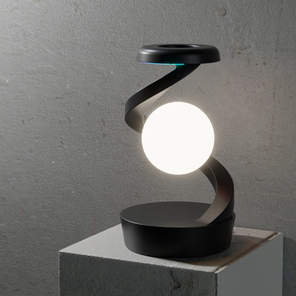 Elevate Your Space with the Creative Rotating Floating Table Lamp