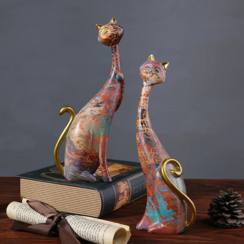Nordic Graffiti Cat Sculpture – Unique Home Accessories for Modern Interior Design Accents | Free Shipping Worldwide!