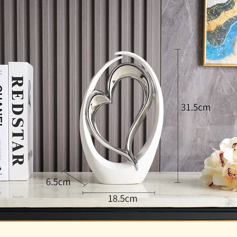 Modern Ceramic Love Decoration β Elegant Home Accessories for Stylish Living Spaces | Home Decor Sale