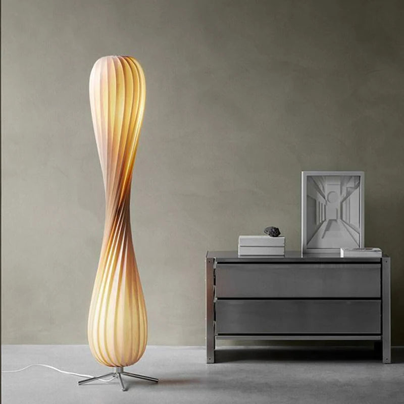 Illuminate Your Space with Elegance: 2023 Wabi Sabi Wooden Floor Lamp - Perfect Home Accessory!