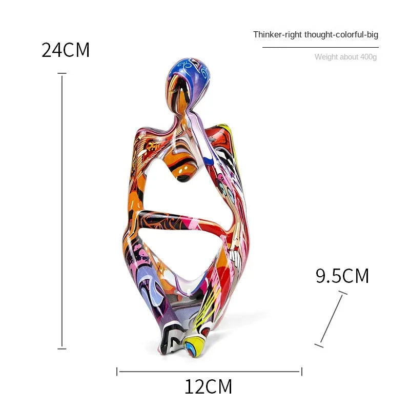 Transform Your Space with Resin Thinker Statue - Abstract Art Home Decor Accents | Free Shipping & Up to 70% Off!