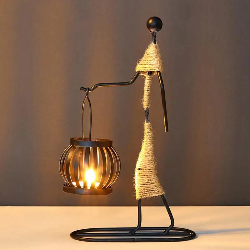 Transform Your Home with Unique Creative Iron Candle Holder - Perfect Home Decor for Sale | Free Shipping Worldwide!