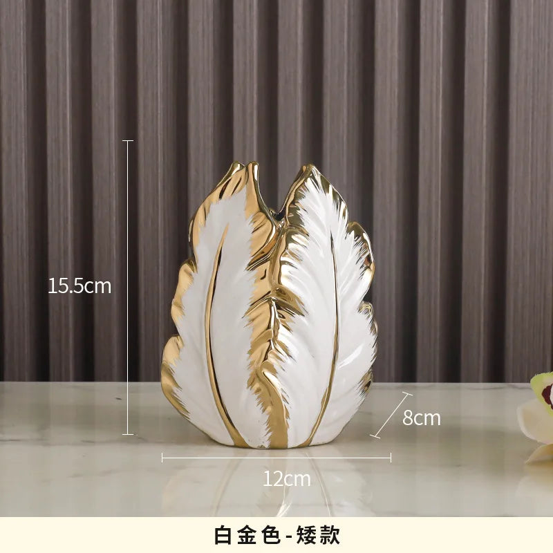 Nordic Light Luxury Gold Ceramic Vases for Elegant Home Decor | Up to 70% OFF + Free Shipping Worldwide!