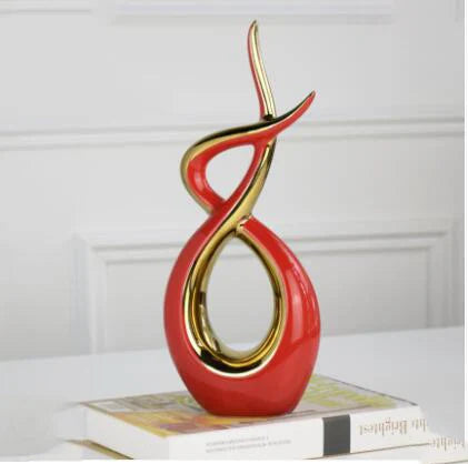 Modern European Ceramic Lover Figurines β Elegant Home Accessories for Artful Living