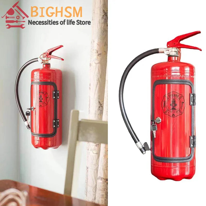 Fire Extinguisher Mini Bar Wine Cabinet – Unique Home Accessories for Stylish Liquor Storage