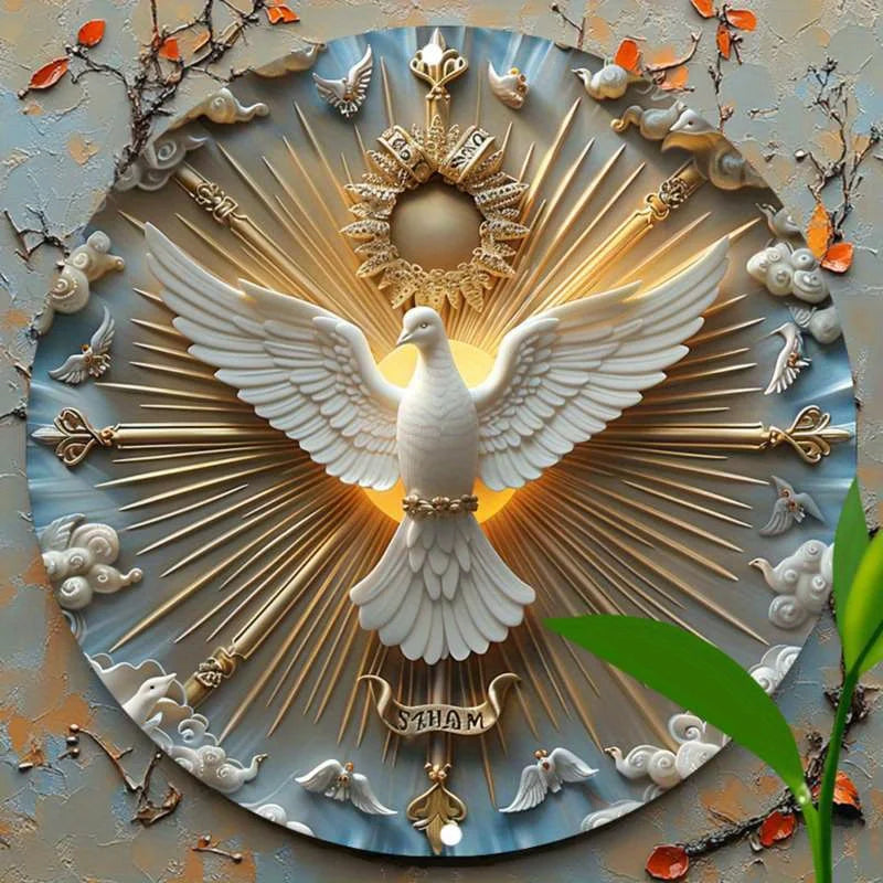 Christ the Spirit Dove Wall Art Home Decor Sale Panel Art Home Accessories Home Art Interior Design Accents Cut Cost of Living Effectively