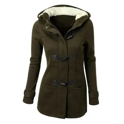 Wish Amazon New Hooded Classic Cotton Jacket Zipper Women's Top Coat Stylish Fashion Parkas In Various Colors