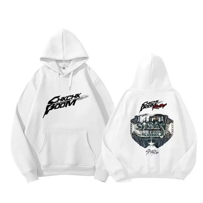 stray kids album returns to ATE text logo song wear men and women print comfortable hoodie hoodie explosion trend