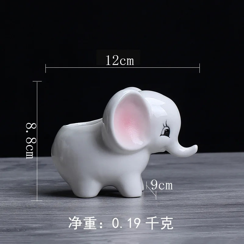 Cute Elephant Ceramic Flowerpots | Adorable Home Accessories | Home Decor Sale β Free Shipping Worldwide