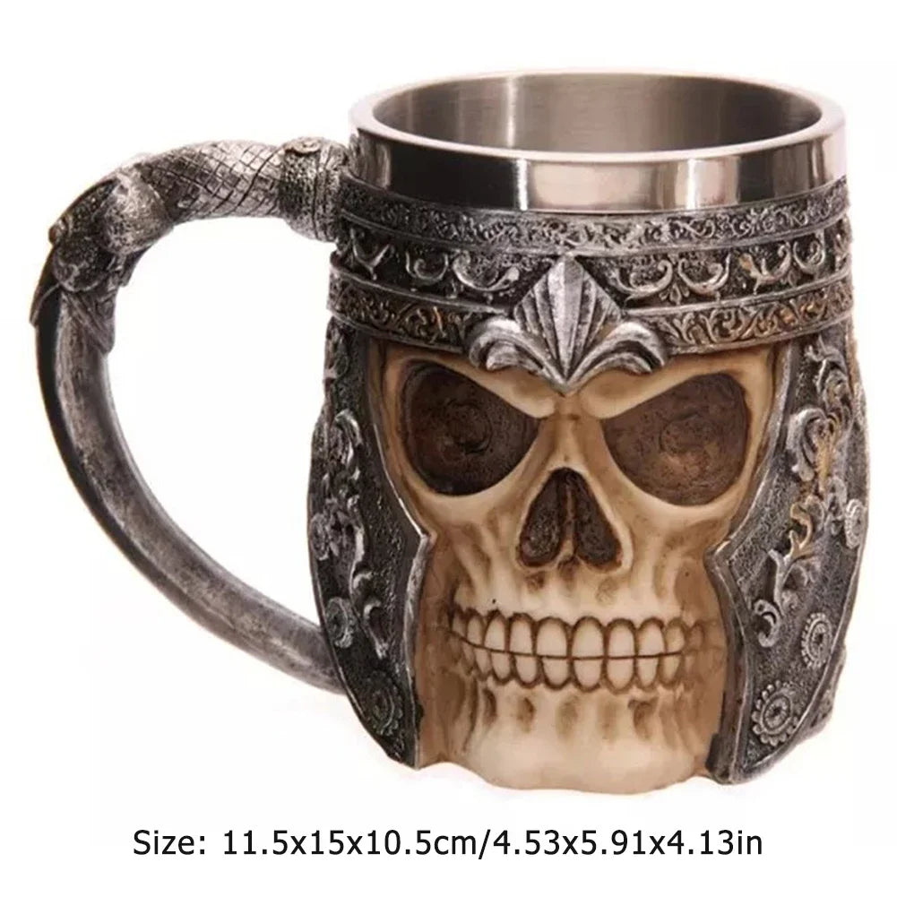 Viking Style Insulated Beer Mug – Unique Home Accessories for Hot and Cold Drinks
