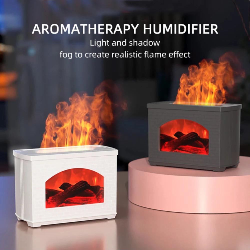 Colourful Flame Aromatherapy Diffuser: Stylish Home Accessories for Interior Design Accents