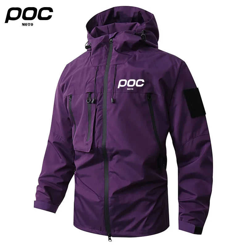 2025 MOTO POC Hiking Jacket Male Motocross Clothing Mountain Bike Waterproof Coat Bicycle Outerwear Chaqueta Cortavientos Hombre