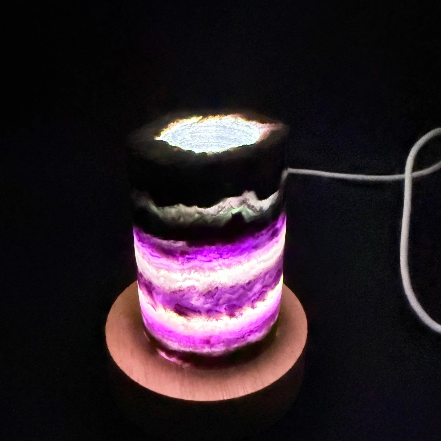 Natural Rainbow Fluorite Lamp for Sale | Home Decor Sale | Interior Design Accents | Modern Panel Art | Free Worldwide Shipping