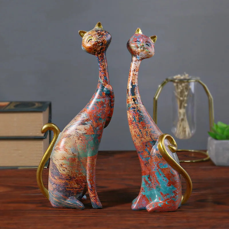 Nordic Graffiti Cat Sculpture – Unique Home Accessories for Modern Interior Design Accents | Free Shipping Worldwide!
