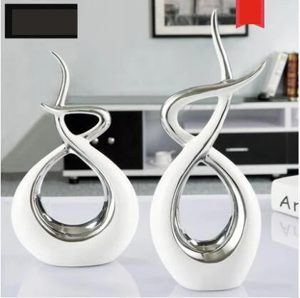 Modern European Ceramic Lover Figurines β Elegant Home Accessories for Artful Living