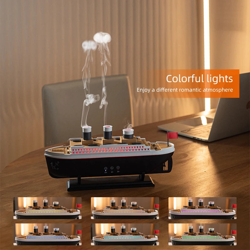 Retro Ship Aroma Diffuser Air Humidifier for Home Decor Sale Interior Design Accent Home Art Panel Art Home Accessories