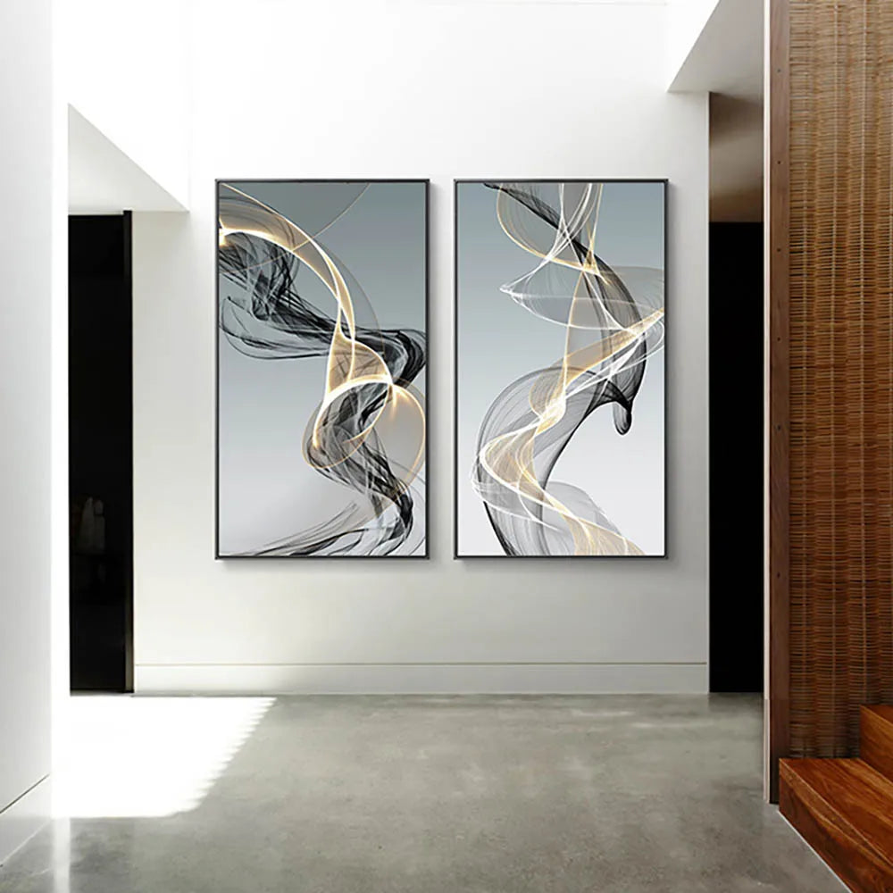 Abstract Black Yellow Diamond Painting β Elegant Home Accessories for Modern Interior Design Accents | Free Worldwide Shipping!