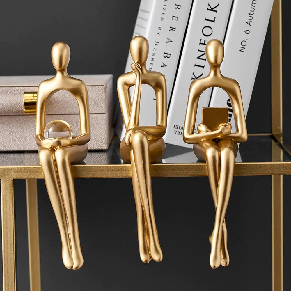 Enhance Your Space with Elegant Abstract Nordic Statues - Minimalist Home Decor