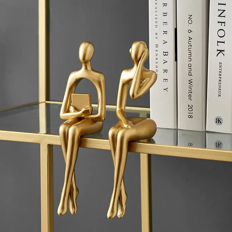 Enhance Your Space with Elegant Abstract Nordic Statues - Minimalist Home Decor