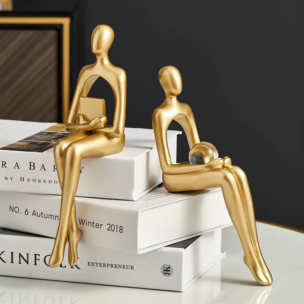 Enhance Your Space with Elegant Abstract Nordic Statues - Minimalist Home Decor
