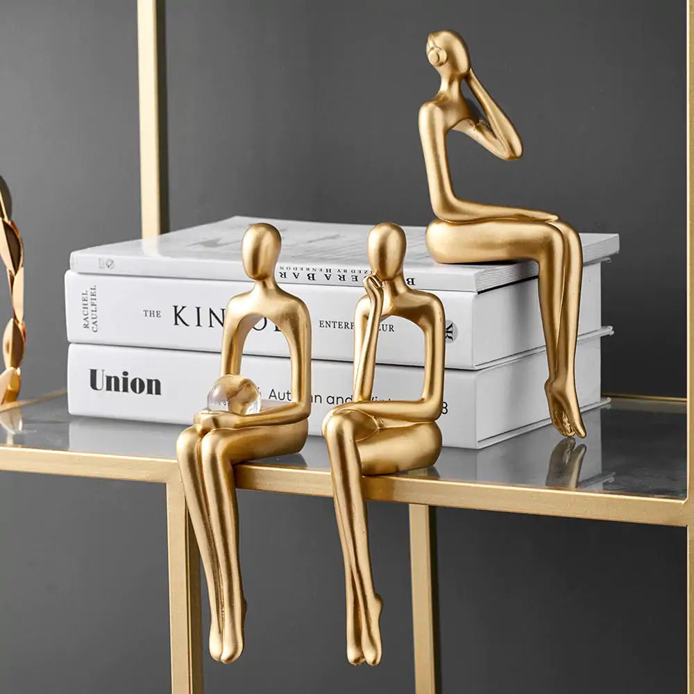 Enhance Your Space with Elegant Abstract Nordic Statues - Minimalist Home Decor