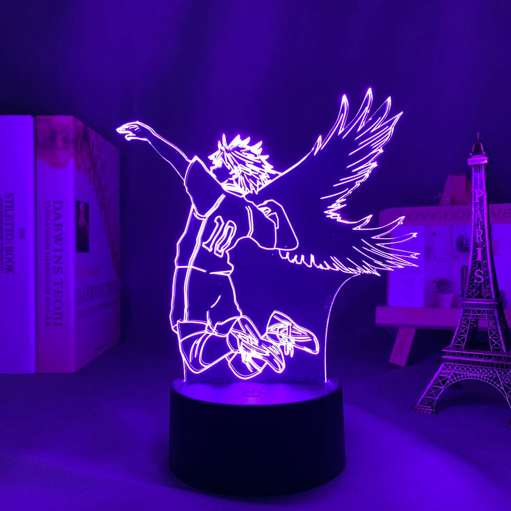 Captivating Manga Haikyuu 3D Lamp: Perfect Room Decor for Anime Fans
