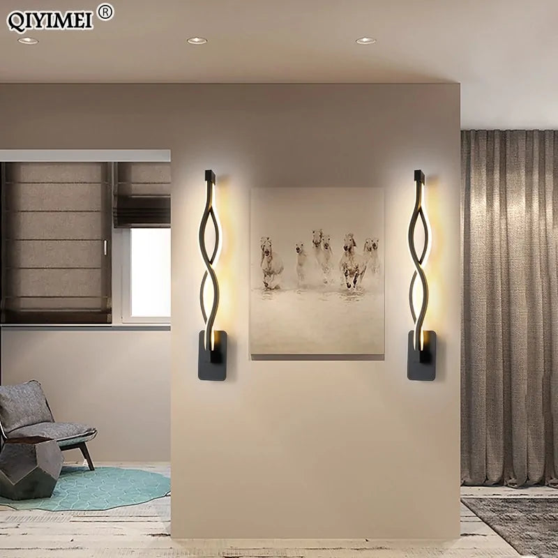 Transform Your Home with Modern Minimalist Wall Lamps and Multi-Panel Paintings