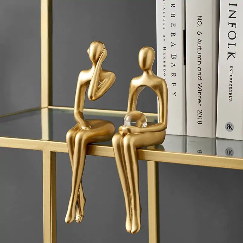Enhance Your Space with Elegant Abstract Nordic Statues - Minimalist Home Decor