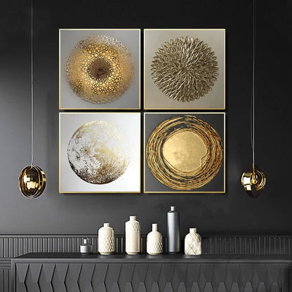 Transform Your Space with Abstract Gold Luxury Posters – Free Shipping Worldwide