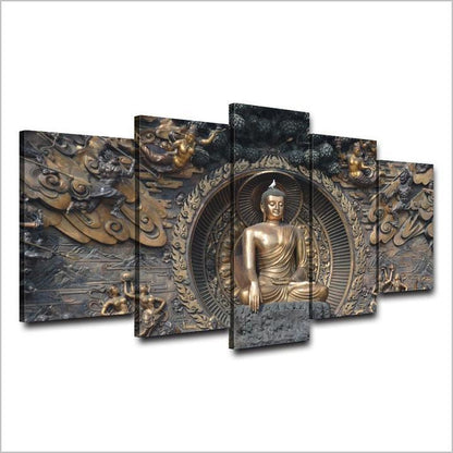 Infuse Your Space with Serenity and Elegance | The Circle - Multi-Panel Canvas Paintings