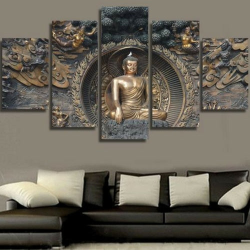 Infuse Your Space with Serenity and Elegance | The Circle - Multi-Panel Canvas Paintings