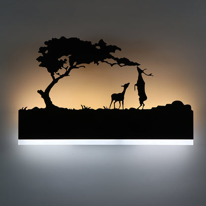 Elegant LED Acrylic Wall Lamp | Modern Laser-Cut Design for Home Decor