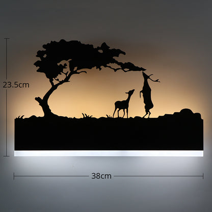 Elegant LED Acrylic Wall Lamp | Modern Laser-Cut Design for Home Decor