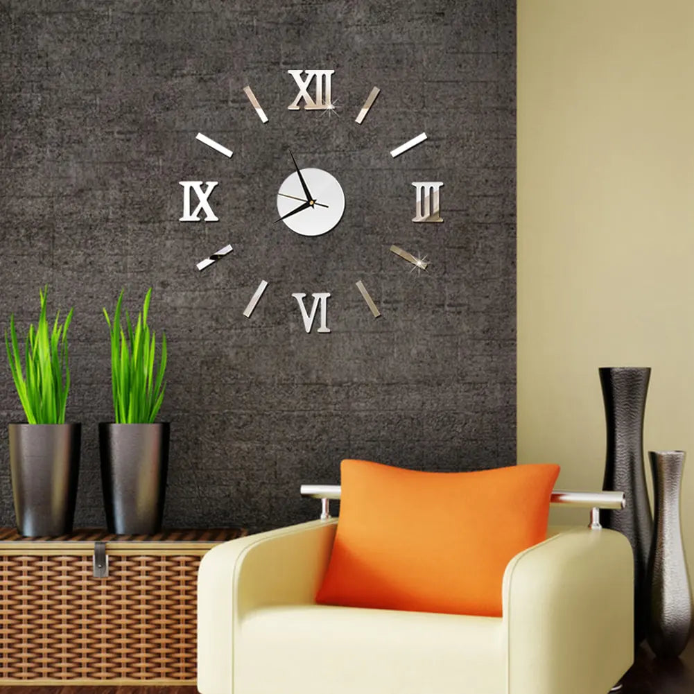 Enhance Your Home Decor with a Timeless Acrylic Roman Numeral Wall Clock