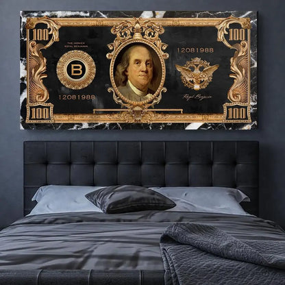 Elevate Your Space with ROYAL BENJAMIN Money Abstract Posters – Free Shipping Worldwide