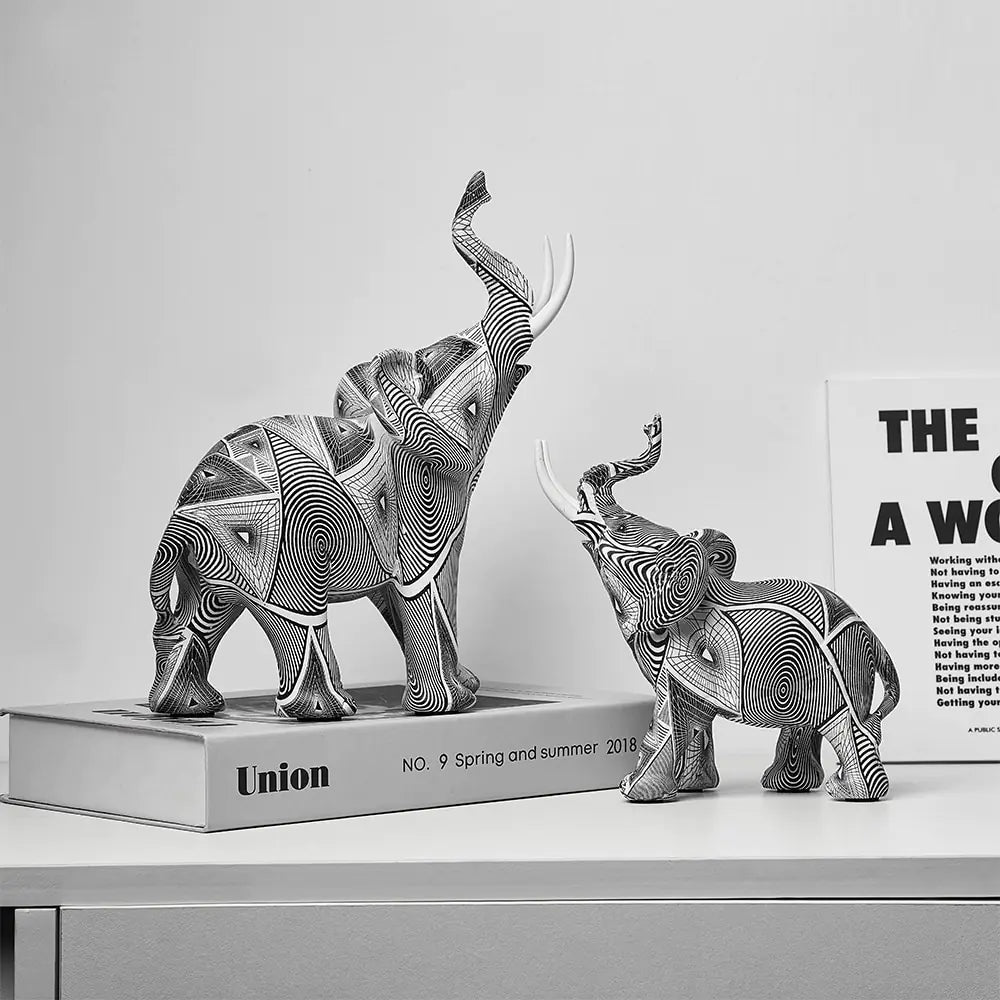 Unique Elephant Art Sculptures for Home Accents